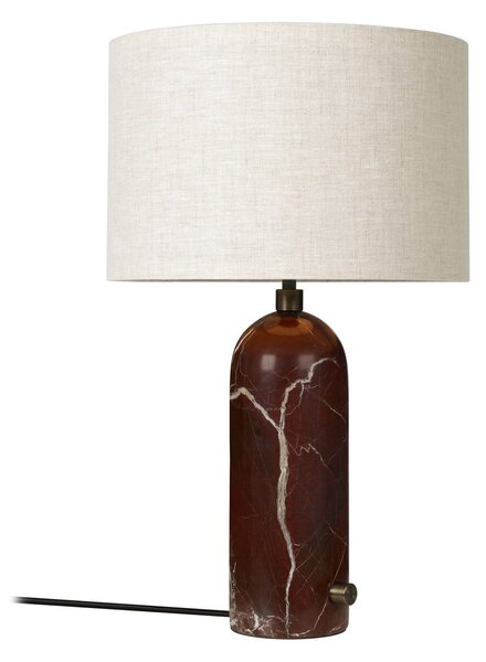 Lampă de masă GUBI, Gravity Small, reglabil, Roșu, Camera de zi, Piatră, Design