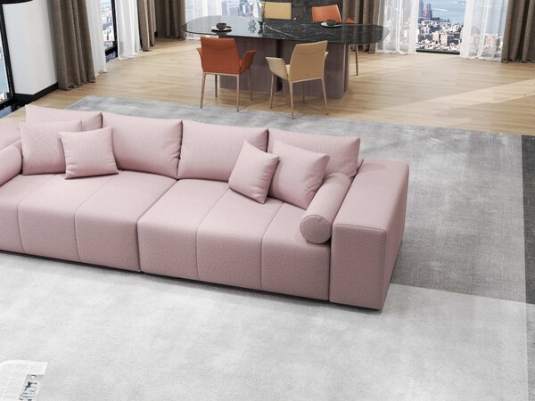 Canapea extensibilă dumonde cu ladă de depozitare Marbela Enjoy Flamingo XXL 295x100 cm
