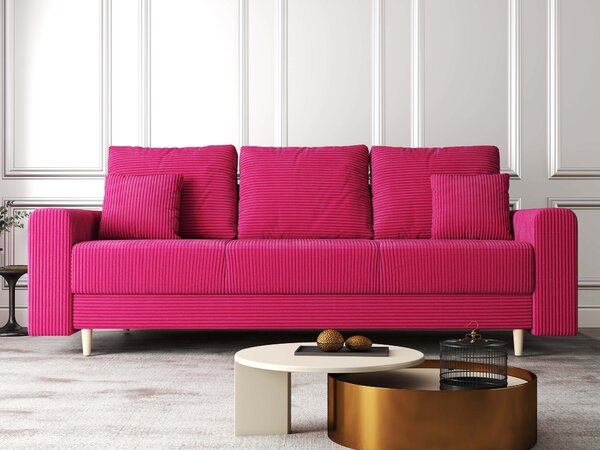 Canapea extensibilă dumonde cu ladă de depozitare Kronos Zoom Rosu 210x100 cm