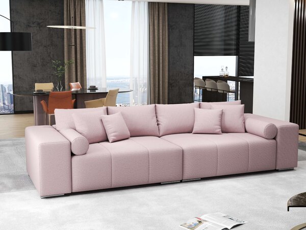 Canapea extensibilă dumonde cu ladă de depozitare Marbela Enjoy Flamingo XXL 295x100 cm