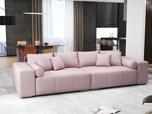 Canapea extensibilă dumonde cu ladă de depozitare Marbela Enjoy Flamingo XXL 295x100 cm