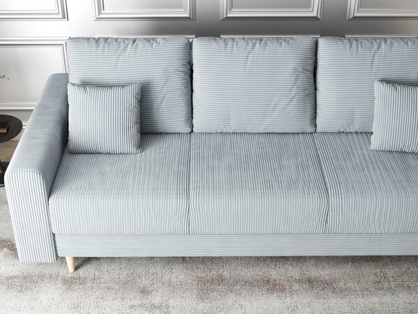 Canapea extensibilă dumonde cu ladă de depozitare Kronos Zoom Gri 210x100 cm