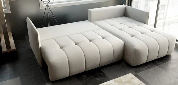 Colțar extensibil dumonde cu ladă de depozitare Malta Enjoy Beige II 235x185 cm