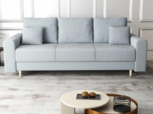 Canapea extensibilă dumonde cu ladă de depozitare Kronos Zoom Gri 210x100 cm
