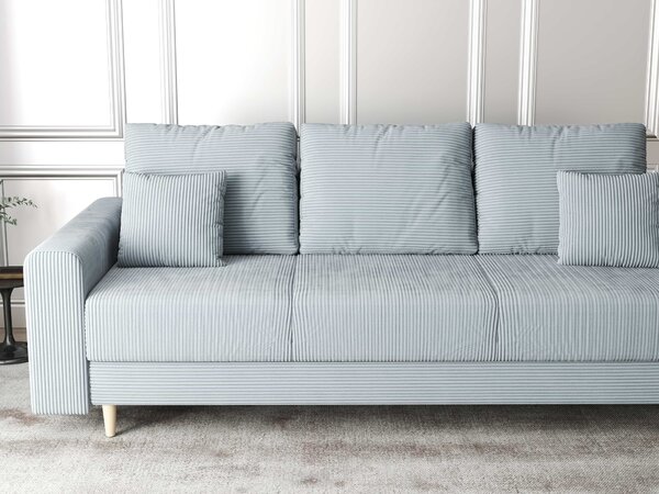 Canapea extensibilă dumonde cu ladă de depozitare Kronos Zoom Gri 210x100 cm