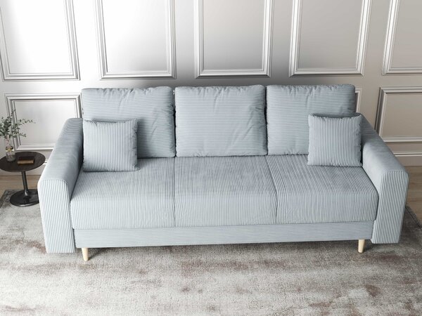 Canapea extensibilă dumonde cu ladă de depozitare Kronos Zoom Gri 210x100 cm