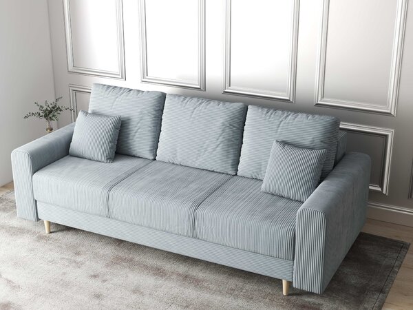 Canapea extensibilă dumonde cu ladă de depozitare Kronos Zoom Gri 210x100 cm