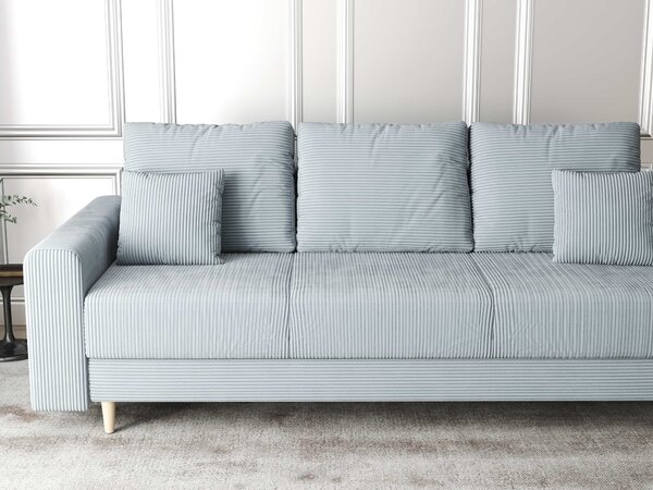 Canapea extensibilă dumonde cu ladă de depozitare Kronos Zoom Gri 210x100 cm