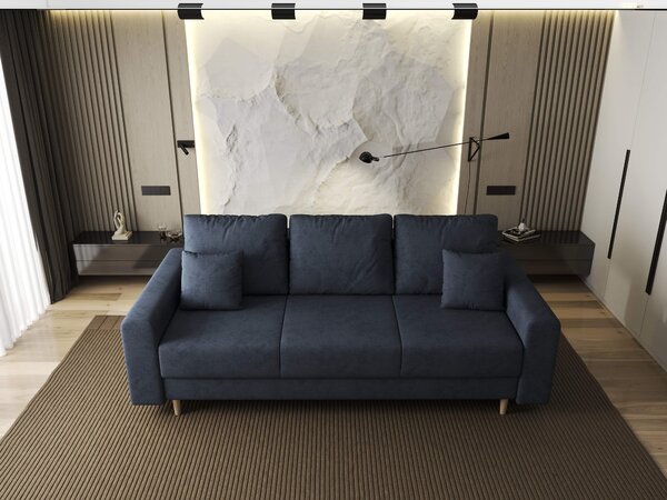 Canapea extensibilă dumonde cu ladă de depozitare Kronos Enjoy Antracit 210x100 cm