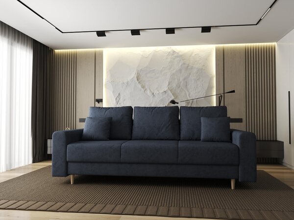 Canapea extensibilă dumonde cu ladă de depozitare Kronos Enjoy Antracit 210x100 cm