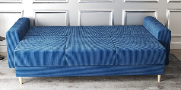 Canapea extensibilă dumonde cu ladă de depozitare Kronos Zoom Albastru 210x100 cm