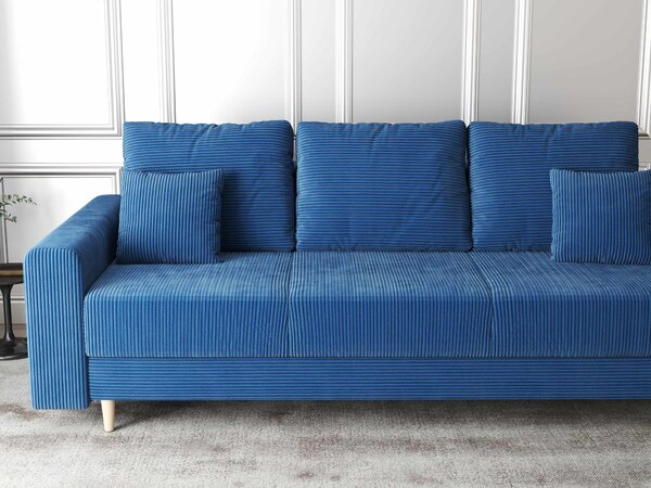 Canapea extensibilă dumonde cu ladă de depozitare Kronos Zoom Albastru 210x100 cm