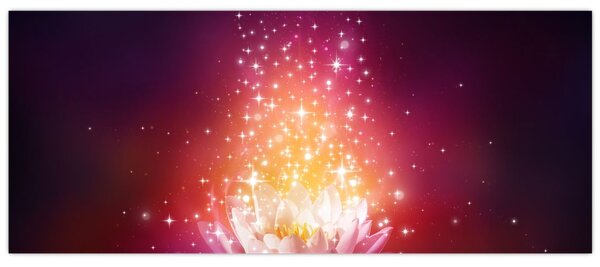 Tablou cu floare de lotus (120x50 cm)