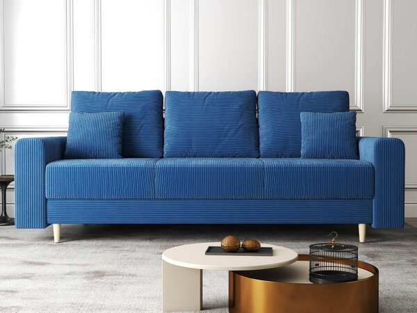 Canapea extensibilă dumonde cu ladă de depozitare Kronos Zoom Albastru 210x100 cm