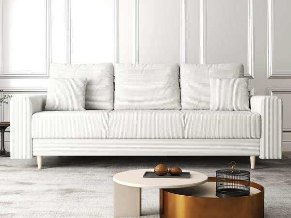 Canapea extensibilă dumonde cu ladă de depozitare Kronos Zoom Crem 210x100 cm