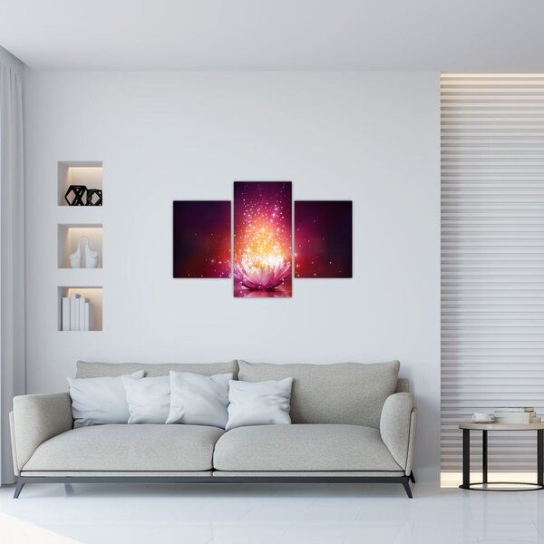 Tablou cu floare de lotus (90x60 cm)