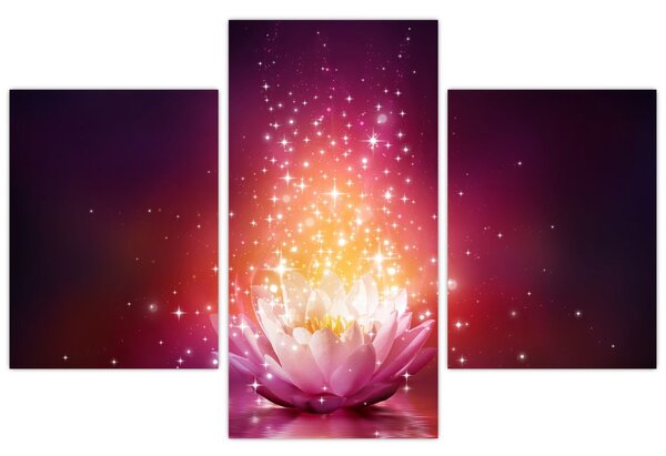 Tablou cu floare de lotus (90x60 cm)