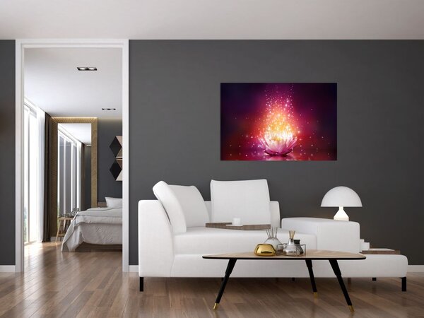 Tablou cu floare de lotus (90x60 cm)