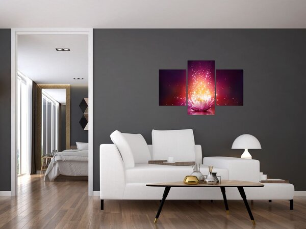 Tablou cu floare de lotus (90x60 cm)