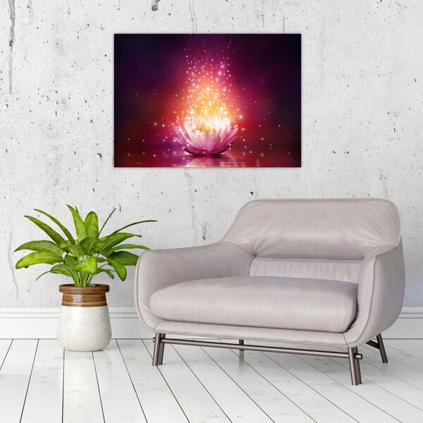 Tablou cu floare de lotus (70x50 cm)