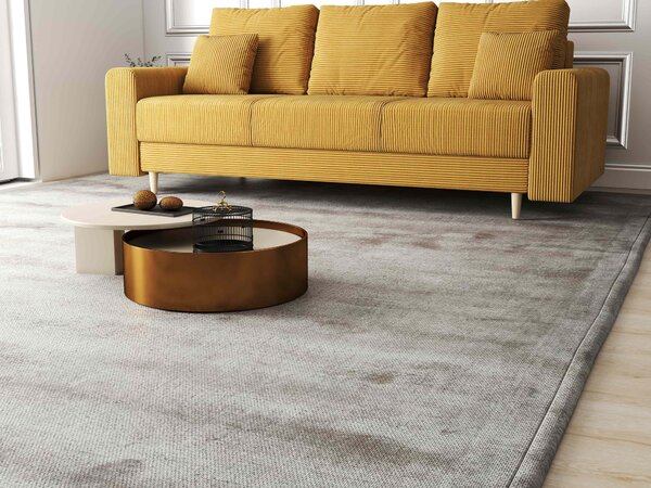 Canapea extensibilă dumonde cu ladă de depozitare Kronos Zoom Mustar 210x100 cm