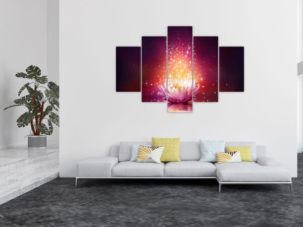 Tablou cu floare de lotus (150x105 cm)