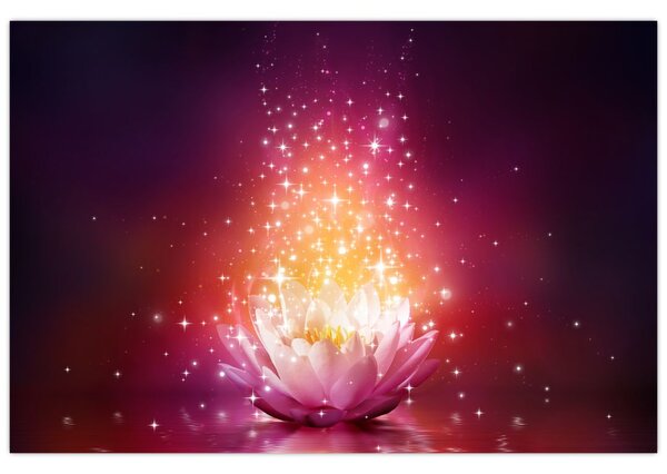 Tablou cu floare de lotus (90x60 cm)