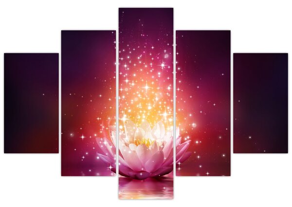 Tablou cu floare de lotus (150x105 cm)