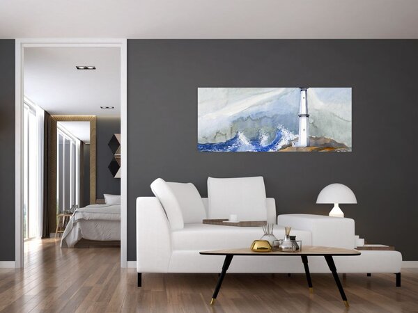 Tablou cu pictura farului (120x50 cm)