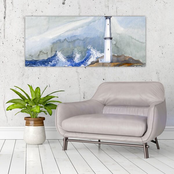 Tablou cu pictura farului (120x50 cm)