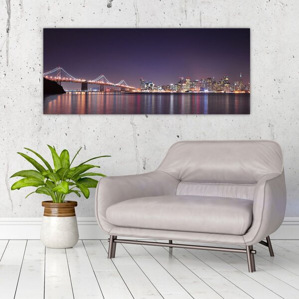 Tablou cu privirea spre San Francisco, California (120x50 cm)