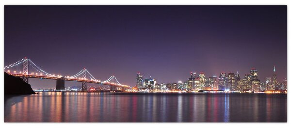 Tablou cu privirea spre San Francisco, California (120x50 cm)