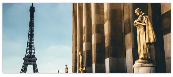 Tabou din piața Trocader, Paris (120x50 cm)