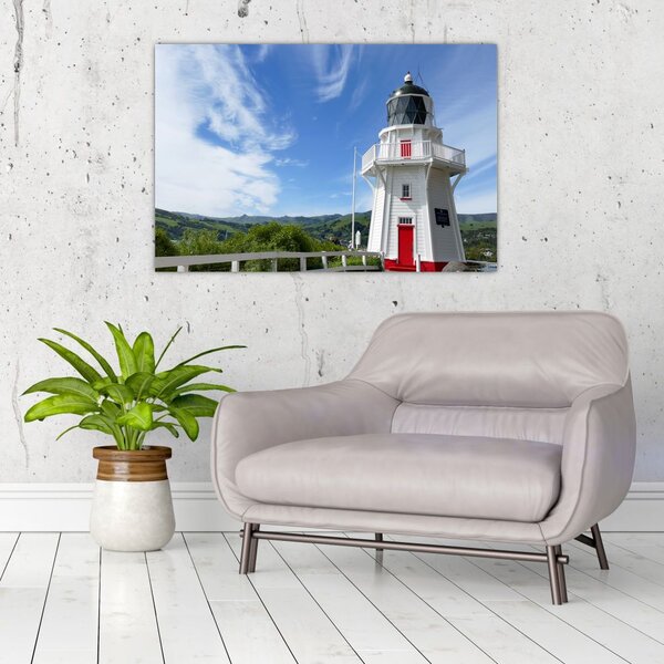Tablou cu farurile Akaroa, Nooua Zeelanda (90x60 cm)