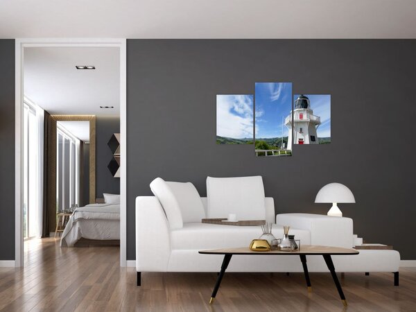 Tablou cu farurile Akaroa, Nooua Zeelanda (90x60 cm)