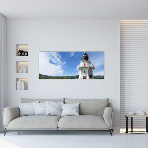 Tablou cu farurile Akaroa, Nooua Zeelanda (120x50 cm)