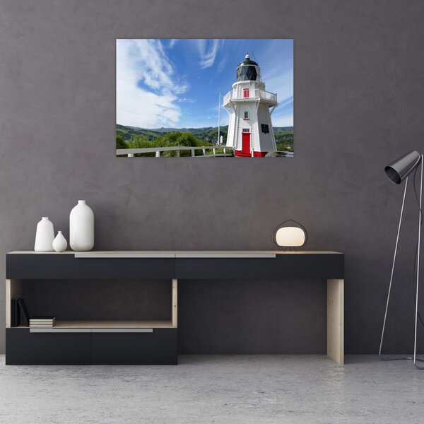 Tablou cu farurile Akaroa, Nooua Zeelanda (90x60 cm)