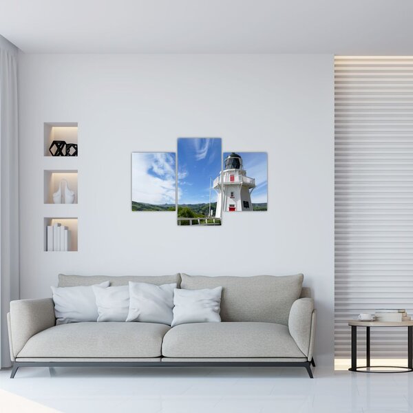 Tablou cu farurile Akaroa, Nooua Zeelanda (90x60 cm)