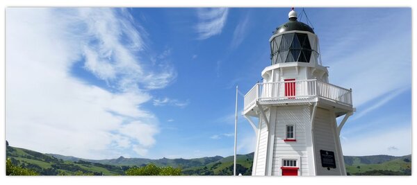 Tablou cu farurile Akaroa, Nooua Zeelanda (120x50 cm)