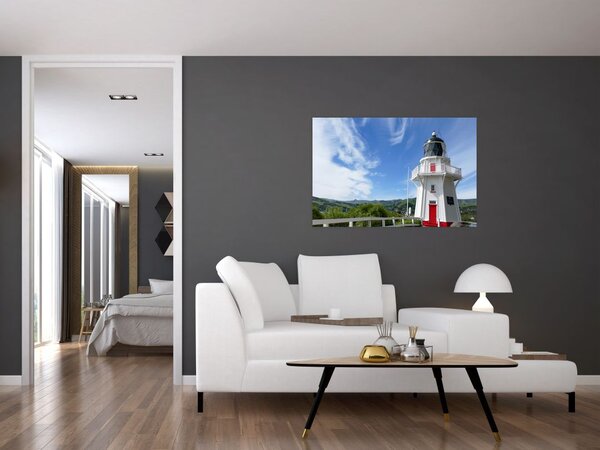 Tablou cu farurile Akaroa, Nooua Zeelanda (90x60 cm)