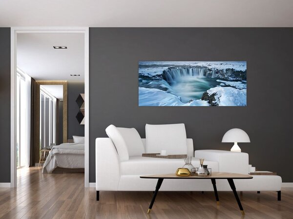 Tablou - Cascadele zeilor, Islanda (120x50 cm)