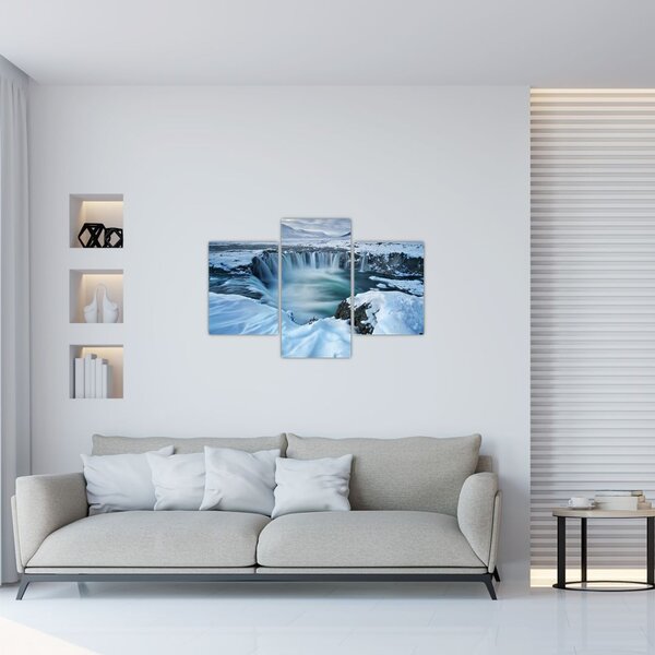 Tablou - Cascadele zeilor, Islanda (90x60 cm)
