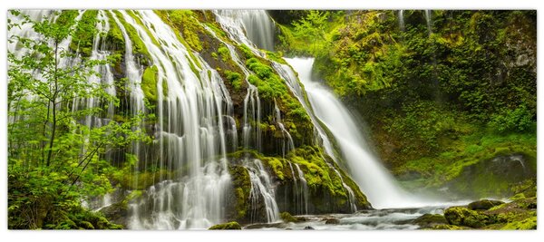 Tablou - Cascada, Wind River Valley (120x50 cm)