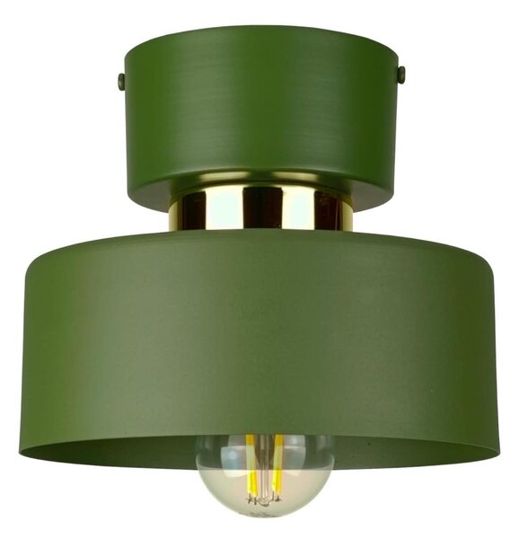 Plafonieră IGNIA 1xE27/60W/230V verde/aurie