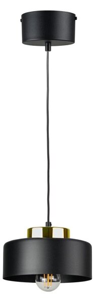 Lampă suspendată pe cablu IGNIA 1xE27/60W/230V negru/auriu
