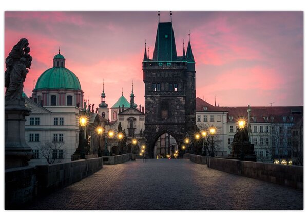 Tablou - Pe podul lui Carol,Praga (90x60 cm)