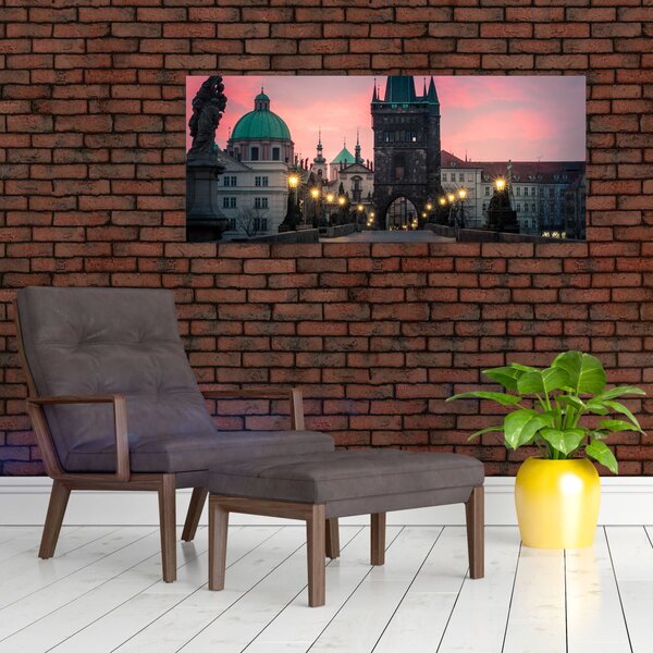 Tablou - Pe podul lui Carol,Praga (120x50 cm)