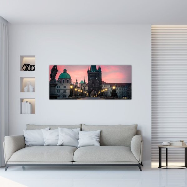 Tablou - Pe podul lui Carol,Praga (120x50 cm)