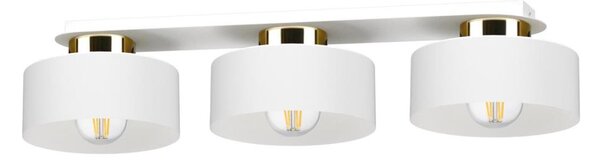 Plafonieră IGNIA 3xE27/60W/230V alb/auriu