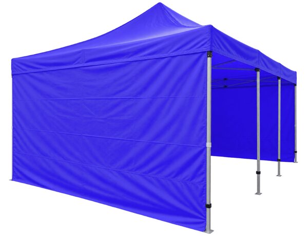 Cort pliabil 6 × 4 m – aluminiu HEXAGON, Albastru